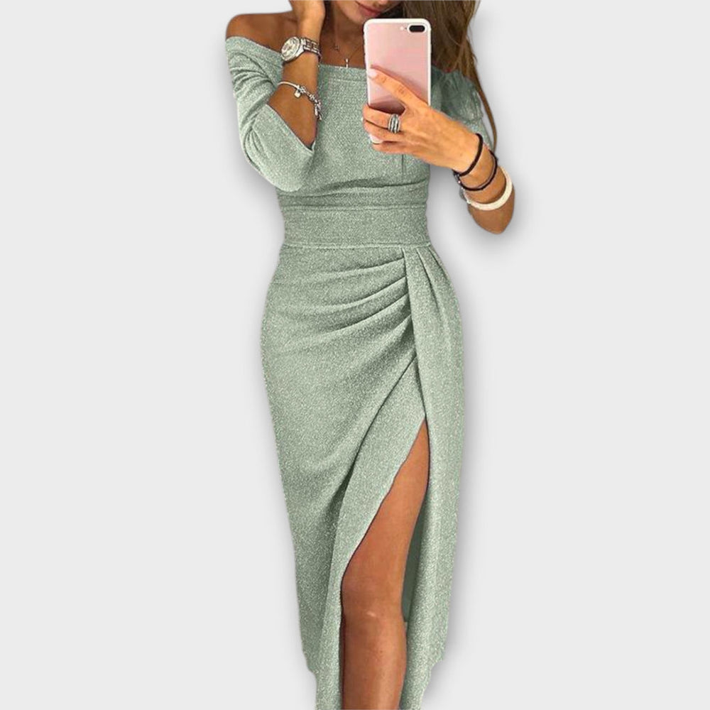 Minjee - Elegantes Off-Shoulder Kleid