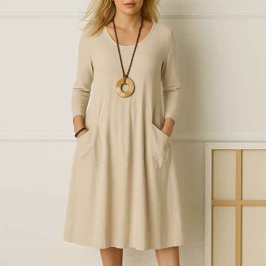 Sophie - Elegantes Langarmkleid
