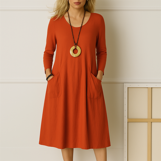 Sophie - Elegantes Langarmkleid